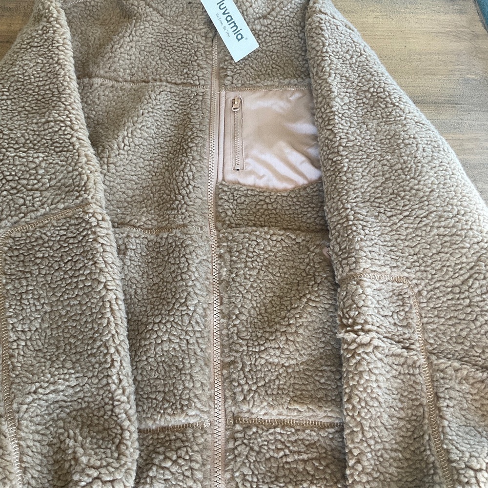 Brand new women’s fleece zip jacket